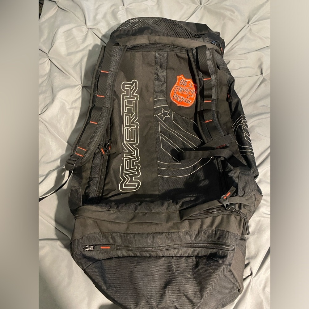 Maverick Lacrosse Backpack Carry bag. With stick straps.